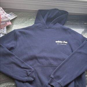 White Fox Boutique Navy and White Hoodie